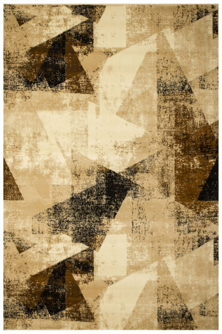 Levně Koberec Super Rose B885A trojúhelníky, hnědý / béžový / krémový