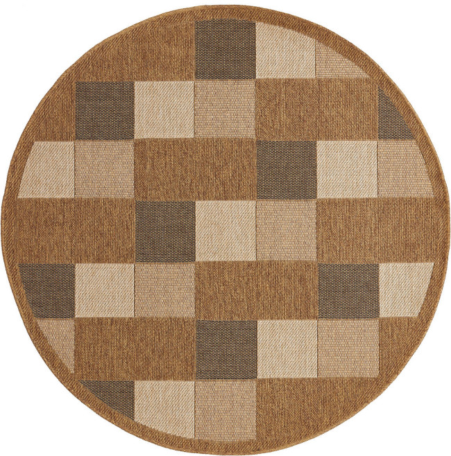 Koberec Adana Chess Beige kruh