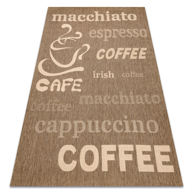 Levně Koberec šňůrkový SIZAL FLOORLUX 20645 coffee / natural