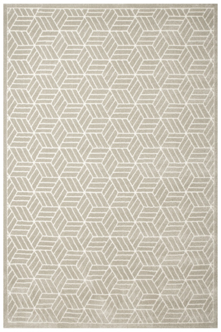 Koberec Teno F0282 svetlobéžový, geometrický / kocky