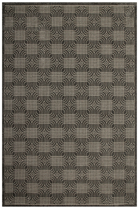 Koberec Teno F0286 štvorce, tmavosivý