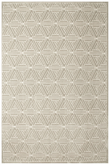 Koberec Teno F0336 béžový / krémový, trojuholníky