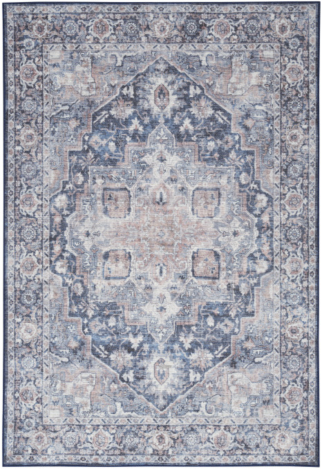 Koberec NICOLE CURTIS krémový / modrý