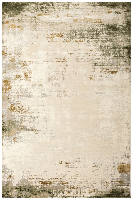 Koberec Verano H523A krémový / svetlozelený / sivý