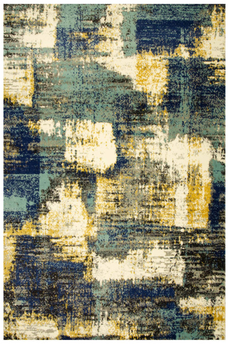 Koberec Victoria 7561A krémový / tyrkysový / žltý