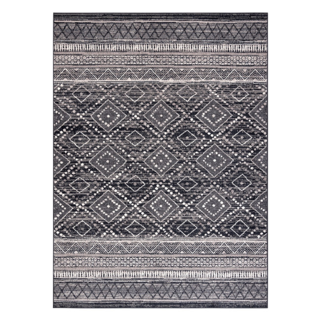 Koberec ANGEL 7886 / 52055 romby / etnický, sivý / béžový