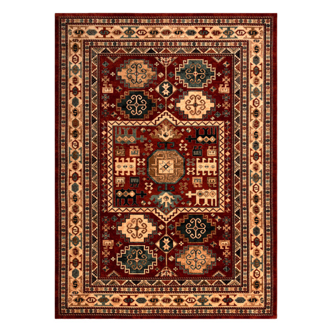 Koberec KASHQAI 4306 300 orientálny / rám, terakota / béžový