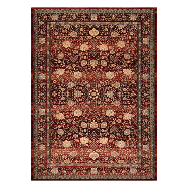 Koberec KASHQAI 4362 300 ornament, bordový / čierny