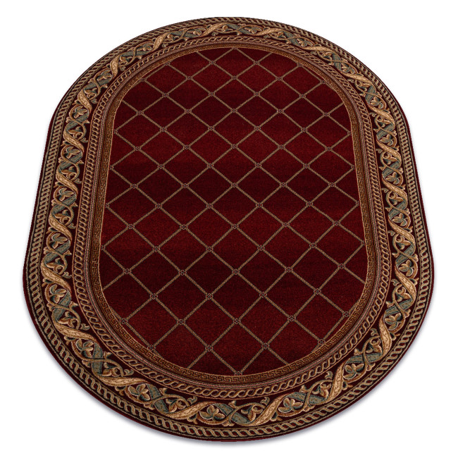 Koberec OMEGA KASTOR červený ovál