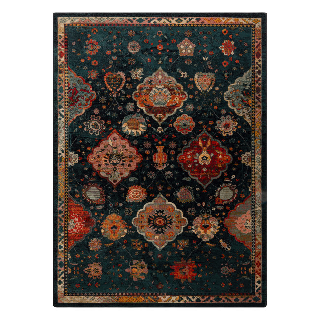 Koberec POLONIA Abrash orientálny / kvety, granátový