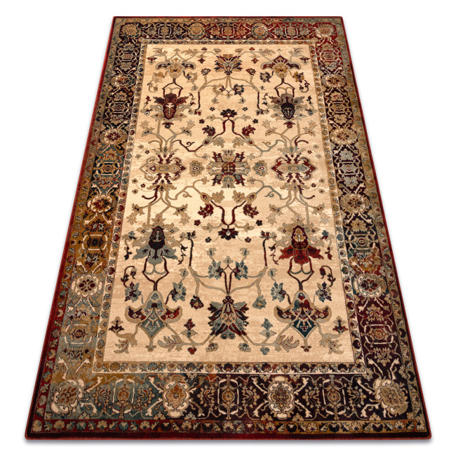 Koberec POLONIA BODRUM Ornament rám, svetlý rubín