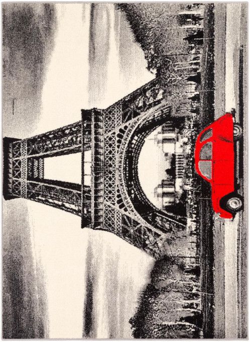 Koberec Weltom Black and White Paríž sivý