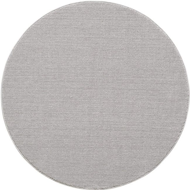 Koberec Loom strieborný kruh