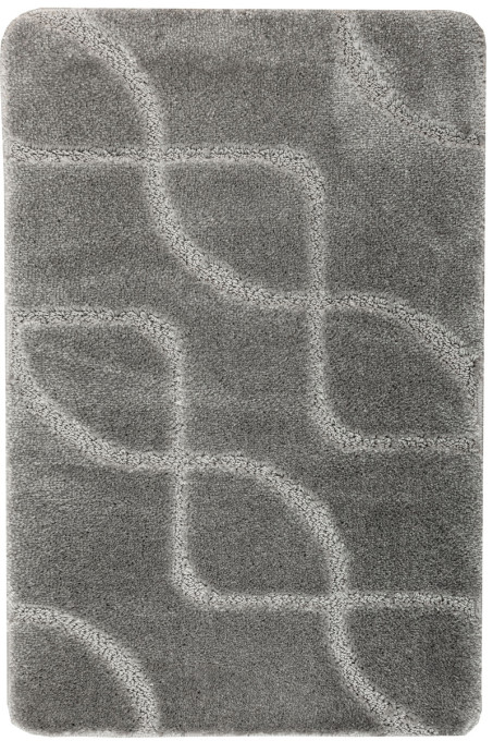Kúpeľňový koberček Ivona sivý, línie