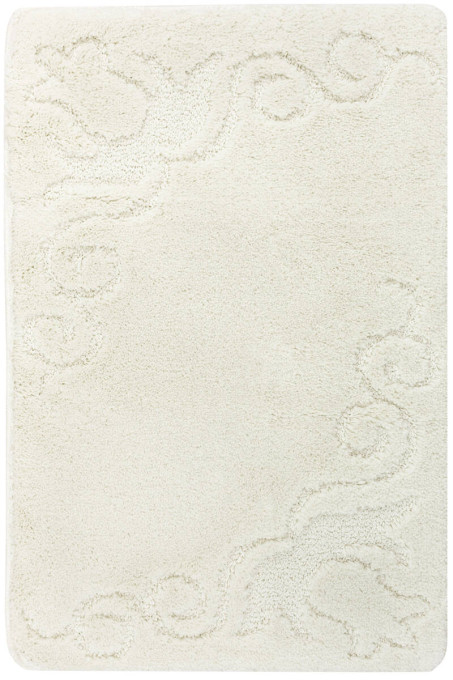 Kúpeľňový koberček Marika krémový, kvety