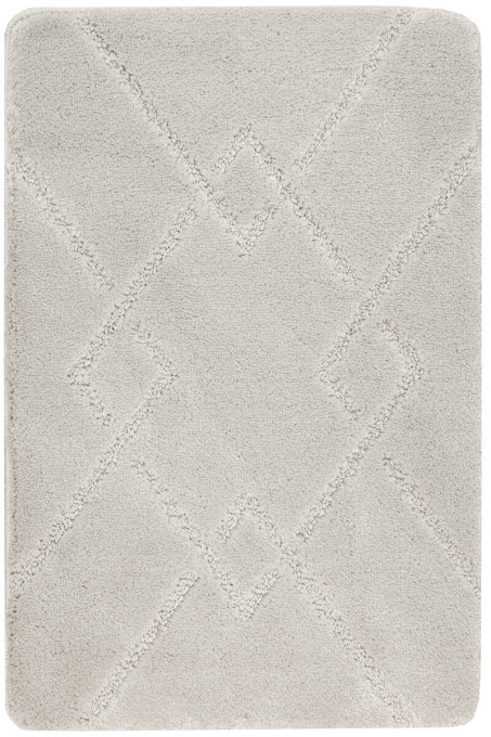 Kúpeľňový koberček Moreno svetlosivý, kosoštvorce