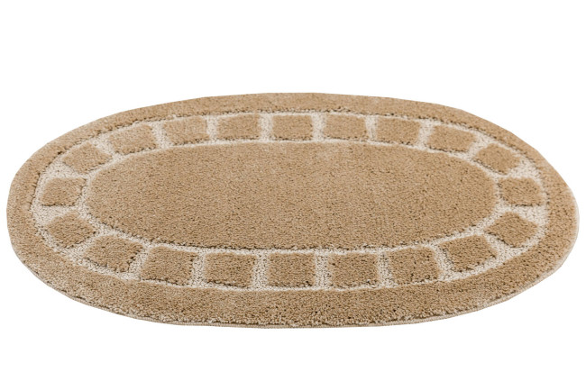 Kúpeľňový koberček Ocean béžový ovál
