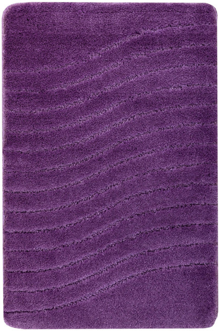 Kúpeľňový koberček Sara fialový, vlny