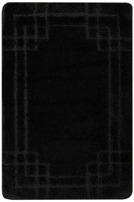 Kúpeľňový koberček Sego čierny, mozaika