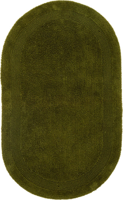 Kúpelňový koberček Keno Elips olivový B04