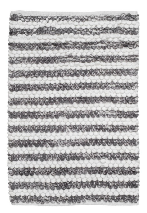 Kúpeľňový koberček LOOP čierny