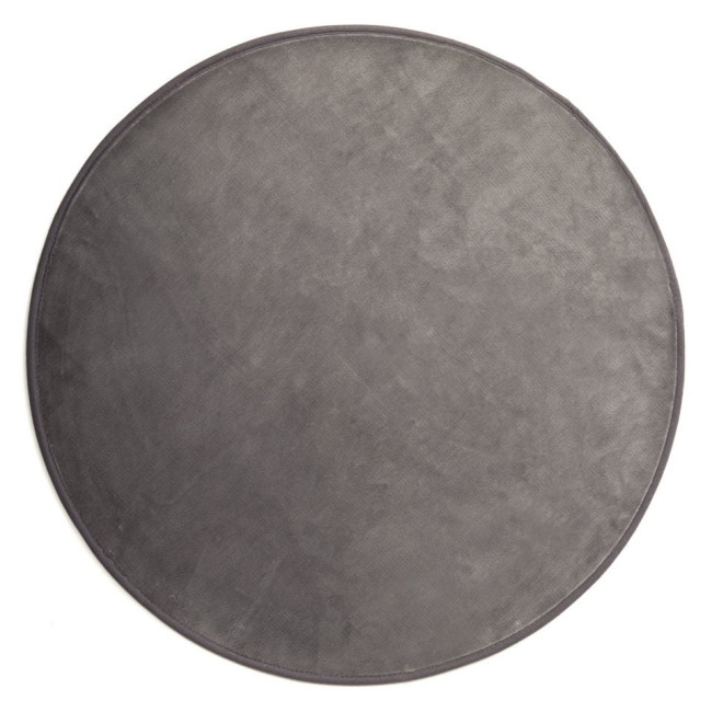 Kúpeľňový koberček Miami Viscose sivý kruh