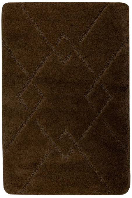 Kúpeľňový koberček Moreno hnedý, kosoštvorce