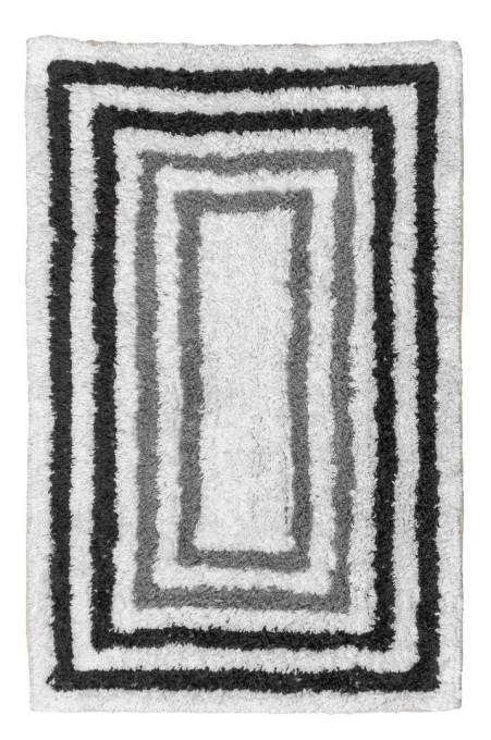 Kúpeľňový koberček QUADRO čierny