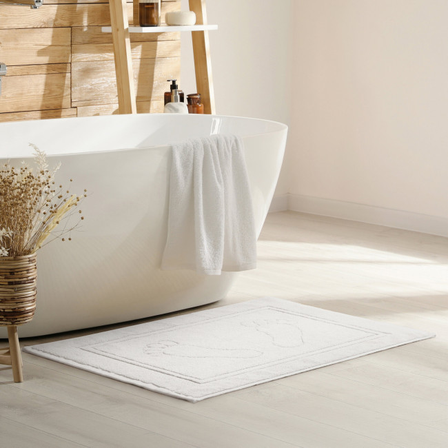 Kúpeľňový koberček SAMMY 01 biely