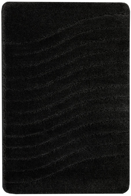 Kúpeľňový koberček Sara Black čierny, vlny