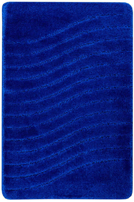 Kúpeľňový koberček Sara modrý, vlny