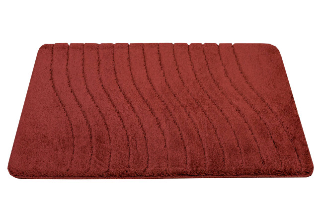 Kúpeľňový koberček Sara Carmine bordový Fale