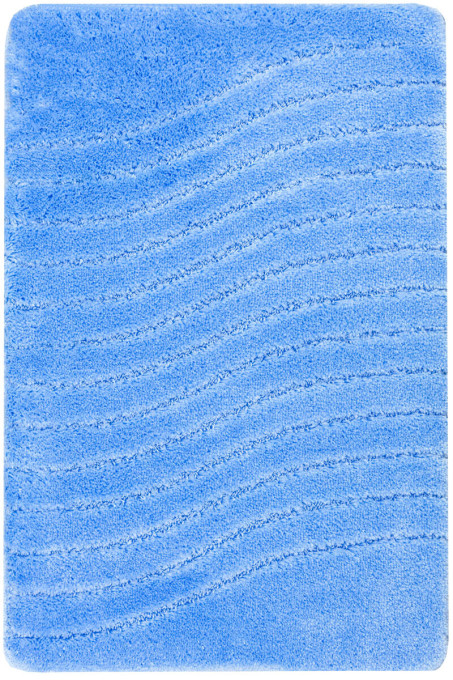 Kúpeľňový koberček Sara svetlomodrý, vlny