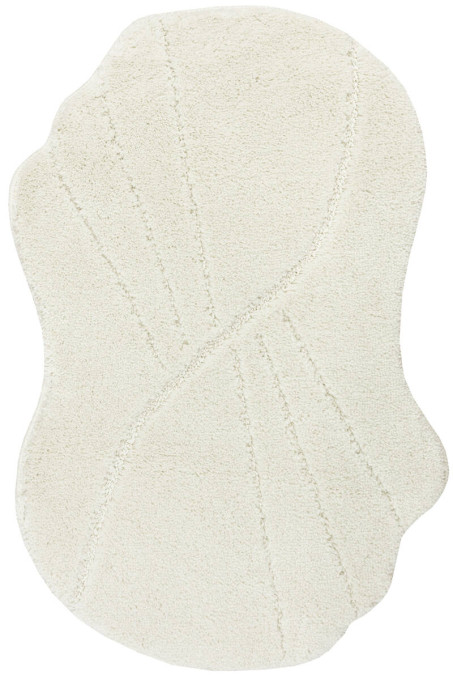 Kúpeľňový koberček Shell krémový