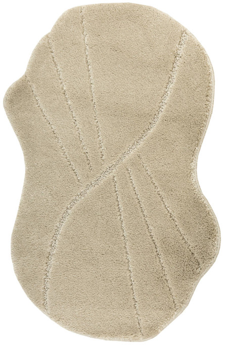 Kúpeľňový koberček Shell svetlobéžový