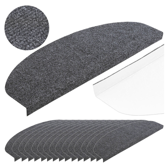 Nášľap na schody STEPI grafitový (15 ks)