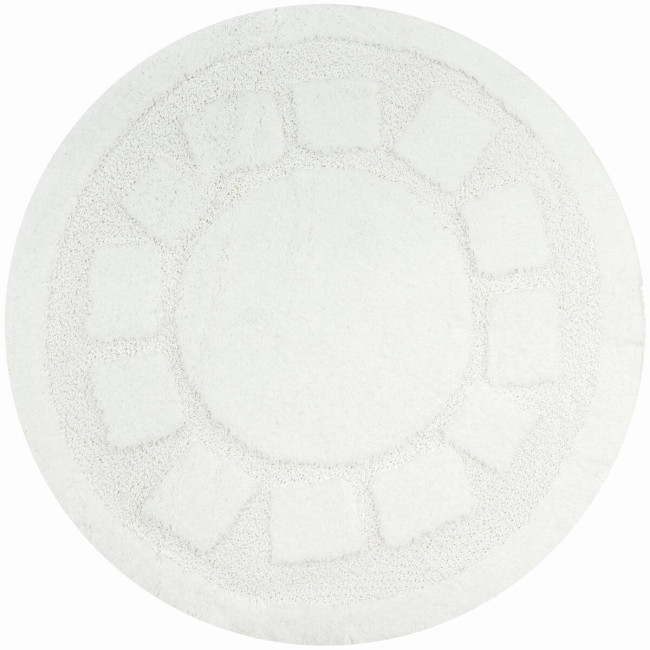 Kúpeľňový koberček Ocean biely kruh