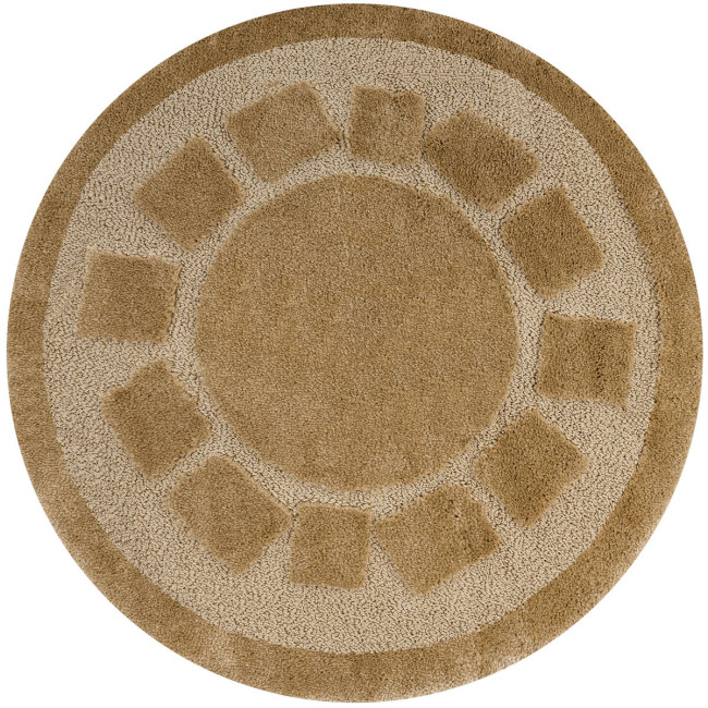 Kúpeľňový koberček Ocean béžový kruh