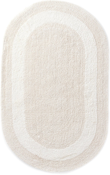 Kúpeľňový koberček Javo Cotton naturálny ovál