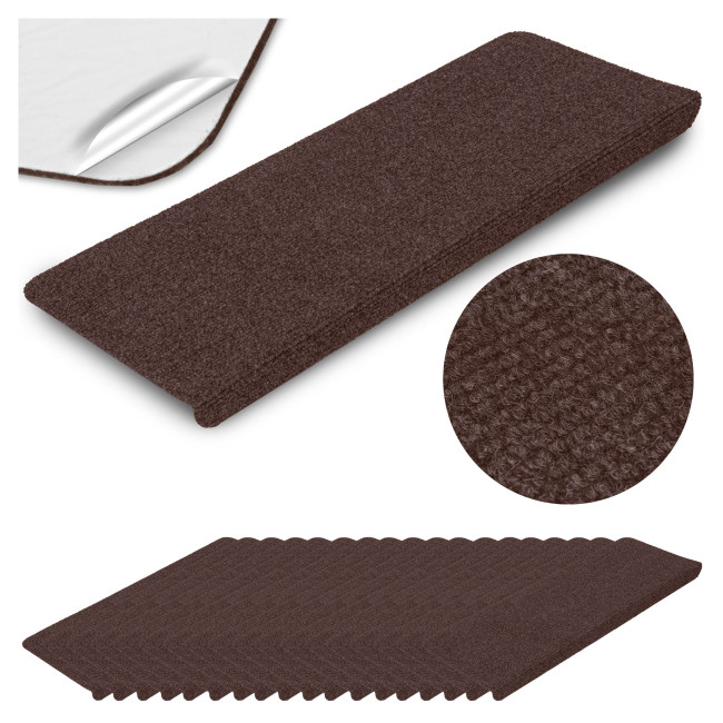 Nášľap na schody ADRIA hnedý (15 ks)