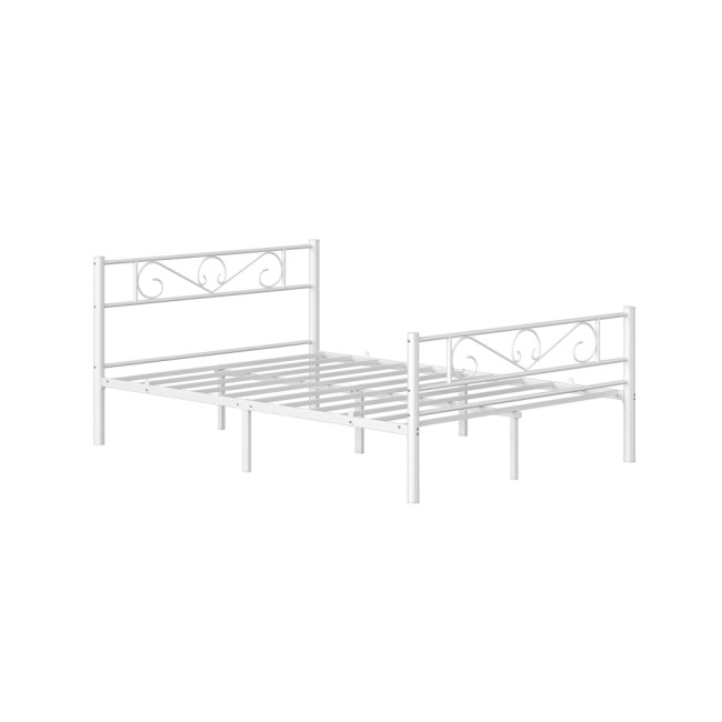 Kovová manželská posteľ 140 cm RMB064WG01