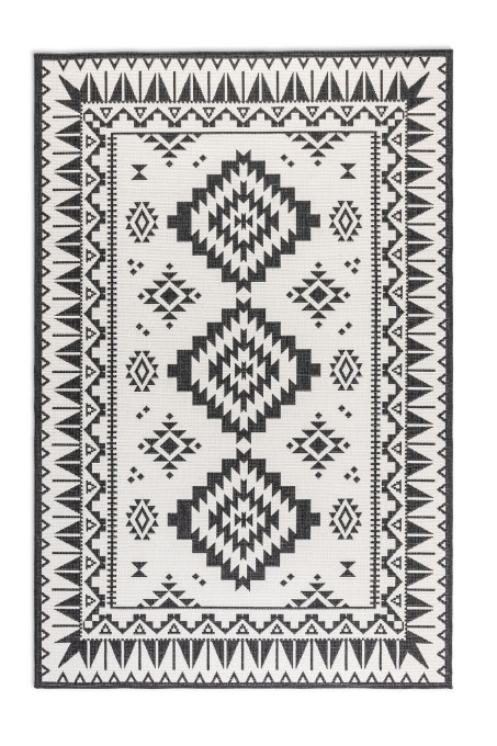 Levně Oboustranný koberec Elle Decoration GEMINI Dynamic černý