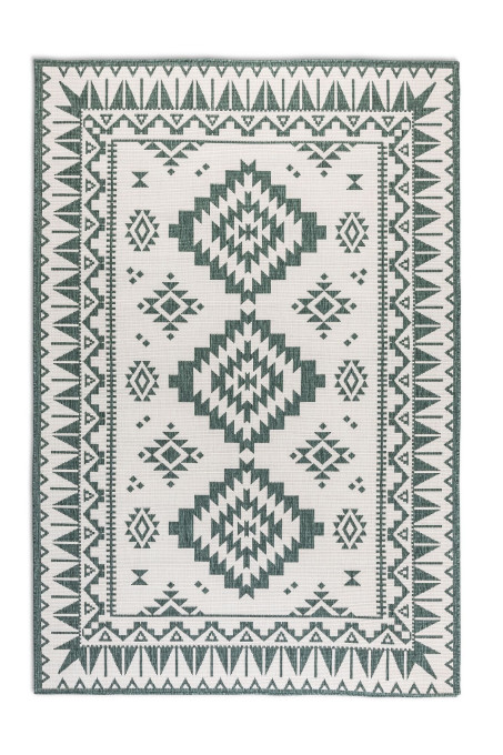 Levně Oboustranný koberec Elle Decoration GEMINI Dynamic zelený