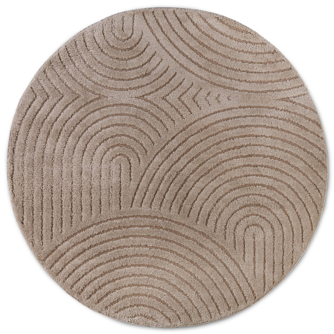 Levně Koberec Elle Decoration New York Panglao taupe kruh