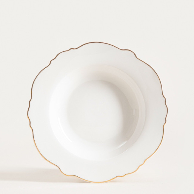 Hlboký tanier ELORIA biely 763694