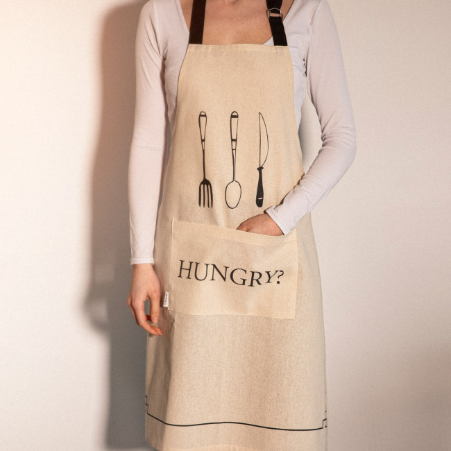 Kuchynská zástera ARCANE s čiernym vzorom 893518