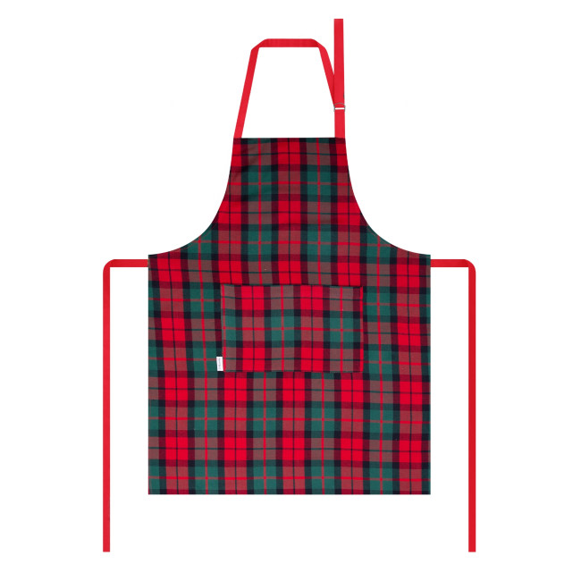 Kuchynská zástera TARTAN červená / zelená 944837