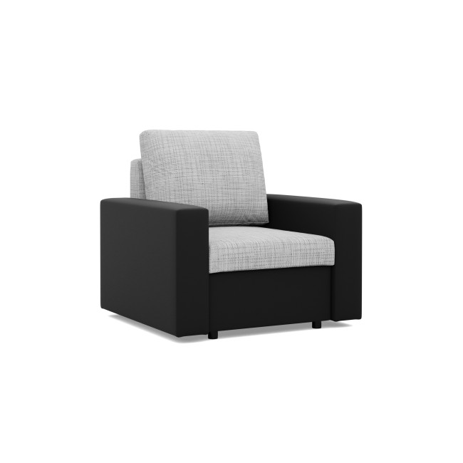 Kreslo LUNA sivé / čierne