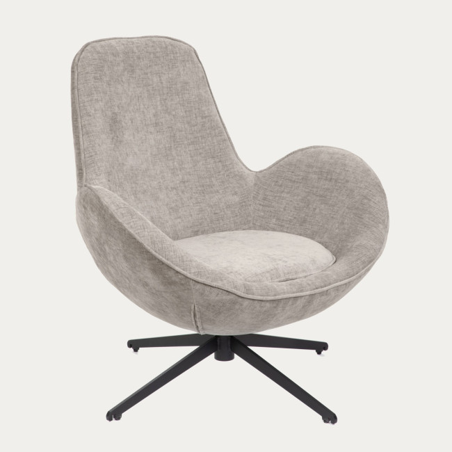 Kreslo LUNAIRE zamatové, béžové 765322