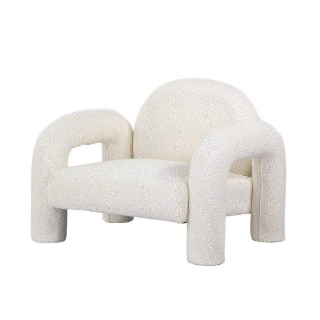 Kreslo SEDIA béžové TEDDY BOUCLÉ 741692